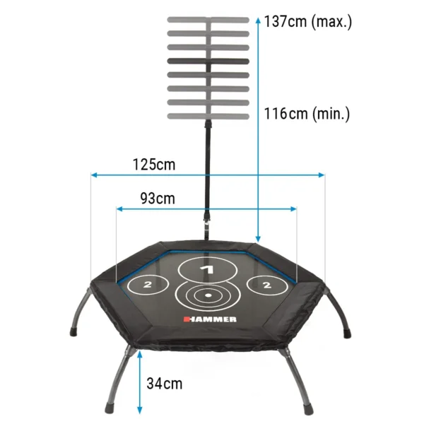 batuut_Hammer_CrossJump-2 Batuut HAMMER Cross Jump 98cm