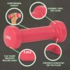hantlid-tunturi-dumbbells-vinyl-2x0.5-pink-2 Hantlid TUNTURI Vinyl Dumbbells 2 x 0,5 kg, roosa