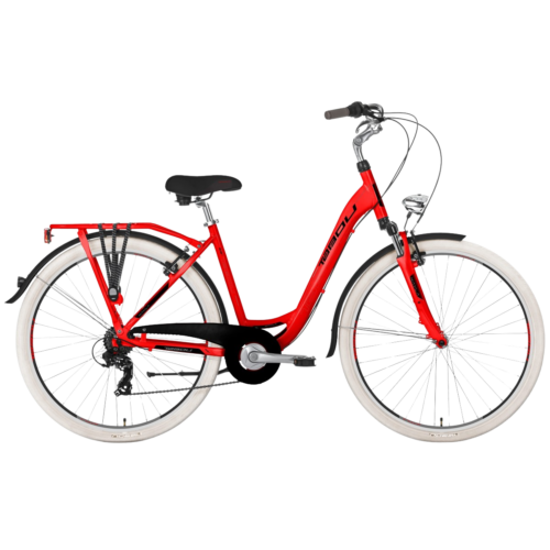 Naiste linnaratas TABOU Kayla 28", punane/must (M)