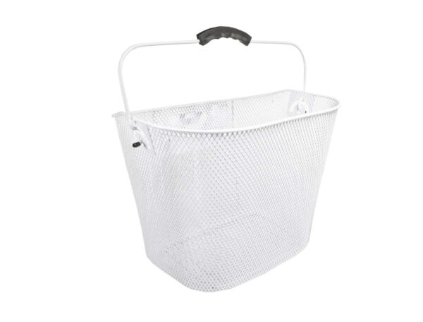 jalgrattakorv-valge-1 Jalgratta esikorv Burghardt, stemikinnitusega, eemaldatav