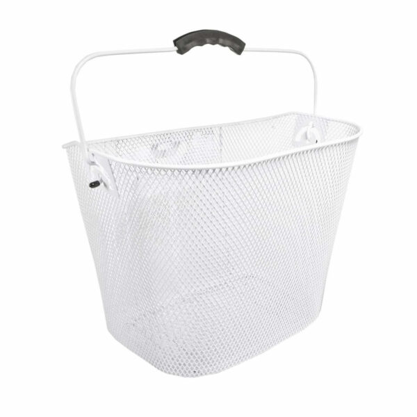 jalgrattakorv-valge Jalgratta esikorv Burghardt, lenksukinnitusega, eemaldatav