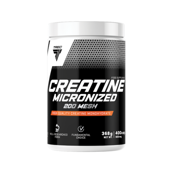 Kreatiin TREC CREATINE MICRONIZED 200 MESH, 400 kapslit