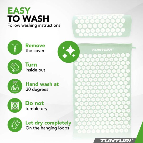 punktimassaazimattjapadi_Tunturi_Acupressure-Mint-6 Akupunktuurimatt ja -padi TUNTURI Acupressure Mat And Pillow, Mint