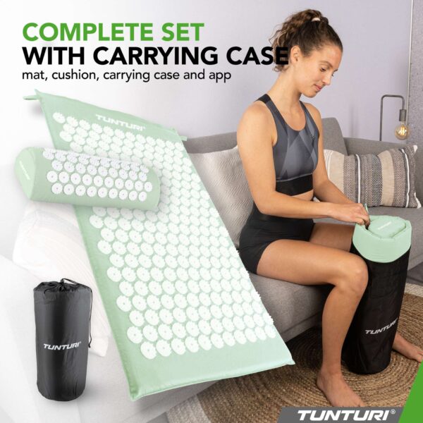 punktimassaazimattjapadi_Tunturi_Acupressure-Mint-7 Akupunktuurimatt ja -padi TUNTURI Acupressure Mat And Pillow, Mint
