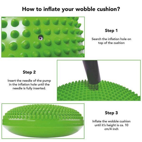 Tasakaalupadi TUNTURI Air Stepper Pad Green