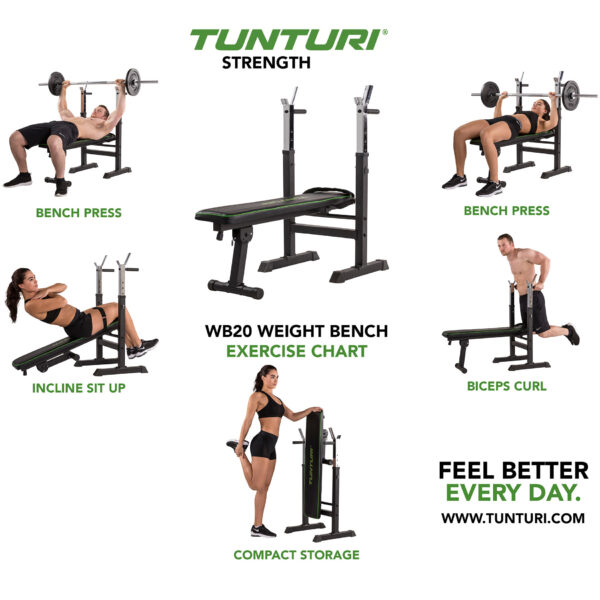 treeningpink-tunturi-weight-bench-wb20-4 Treeningpink Tunturi WB20 Basic Weight Bench