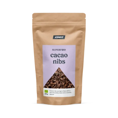if_SF_cacao_nibs_3000px_695x695 ICONFIT Mahedad purustatud toorkakao oad (200g)