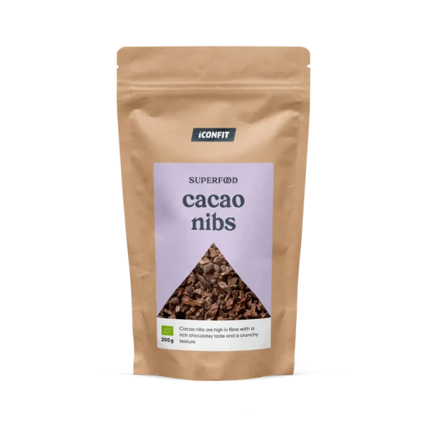 ICONFIT Mahedad purustatud toorkakao oad (200g)