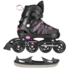 2in1_NilsExtreme_NH11912A-BlackPink-12 2in1 (rull)uisud NILS EXTREME NH11912A In-line Skates/Hockey Ice Skates, S (31-34), Black/Pink