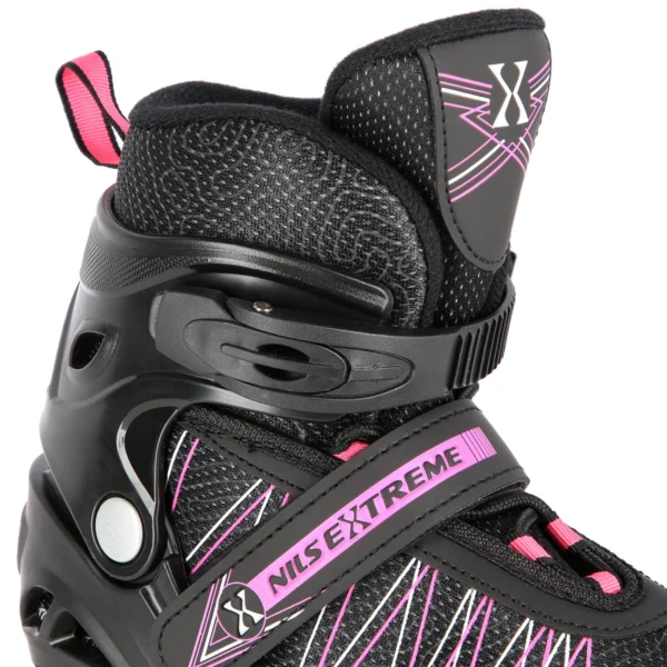 2in1_NilsExtreme_NH11912A-BlackPink-9 2in1 (rull)uisud NILS EXTREME NH11912A In-line Skates/Hockey Ice Skates, S (31-34), Black/Pink