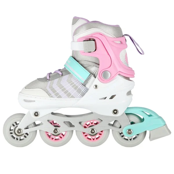 4in1-rulluisud-NILS-EXTREME-NH18192-roosa-munt-L-39-434 4in1 (rull)uisud NILS EXTREME NH18192, In-line Skates/Hockey Ice Skates, S (29-33), Pink/Mint/White