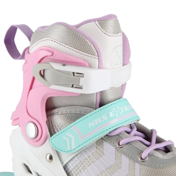 4in1-rulluisud-NILS-EXTREME-NH18192-roosa-munt-L-39-439 4in1 (rull)uisud NILS EXTREME NH18192, In-line Skates/Hockey Ice Skates, S (29-33), Pink/Mint/White