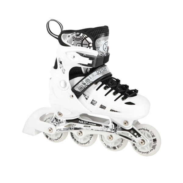 4in1_NilsExtreme_NH10905-WhiteBlack-1 4in1 (rull)uisud NILS EXTREME NH10905 LED In-line Skates/Hockey Ice Skates, M (35-38), White/Black