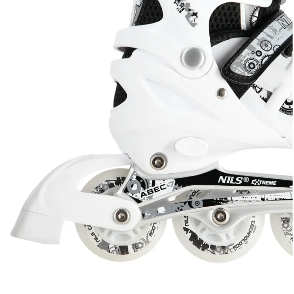 4in1_NilsExtreme_NH10905-WhiteBlack-5 4in1 (rull)uisud NILS EXTREME NH10905 LED In-line Skates/Hockey Ice Skates, S (31-34), White/Black