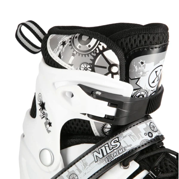 4in1_NilsExtreme_NH10905-WhiteBlack-6-1 4in1 (rull)uisud NILS EXTREME NH10905 LED In-line Skates/Hockey Ice Skates, M (35-38), White/Black