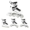 4in1_NilsExtreme_NH10905-WhiteBlack-8 4in1 (rull)uisud NILS EXTREME NH10905 LED In-line Skates/Hockey Ice Skates, S (31-34), White/Black