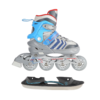 4in1_NilsExtreme_NH18192-hallsinine 4in1 (rull)uisud NILS EXTREME NH18192 In-line Skates/Hockey Ice Skates, hall-sinine, M (34-38)