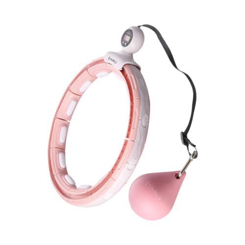 Hularõngas magneti, raskuse ja lugejaga HMS HHM15, roosa