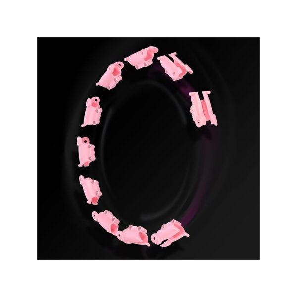 Hularõngas raskuse ja vööga HMS HHW11 Hula Hoop, roosa