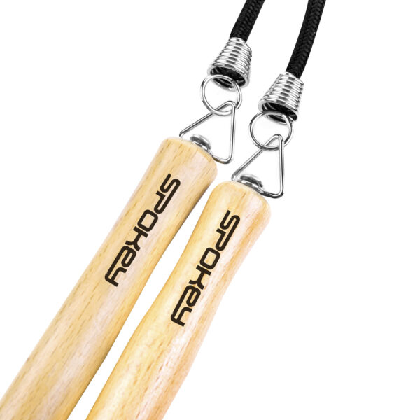 Hüppenöör SPOKEY Quick Jump III puidust käepidemetega