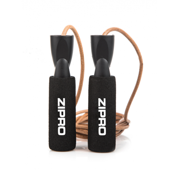 Hüppenöör ZIPRO Skipping Rope 275cm, nahast, must-pruun