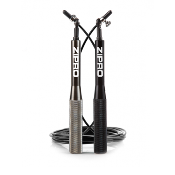 Hüppenöör ZIPRO Sports Jump Rope, 300cm, terasest, must