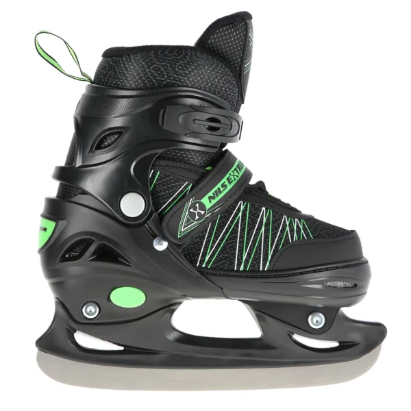 2in1 (rull)uisud NILS EXTREME NH11912 In-line Skates/Hockey Ice Skates, must-roheline, M (35-38)