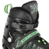 2in1 (rull)uisud NILS EXTREME NH11912 In-line Skates/Hockey Ice Skates, must-roheline, M (35-38)