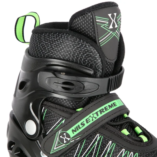 2in1 (rull)uisud NILS EXTREME NH11912 In-line Skates/Hockey Ice Skates, must-roheline, M (35-38)
