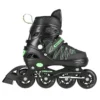 2in1 (rull)uisud NILS EXTREME NH11912 In-line Skates/Hockey Ice Skates, must-roheline, M (35-38)