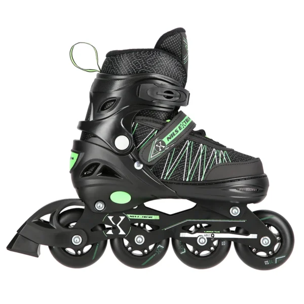 2in1 (rull)uisud NILS EXTREME NH11912 In-line Skates/Hockey Ice Skates, must-roheline, M (35-38)