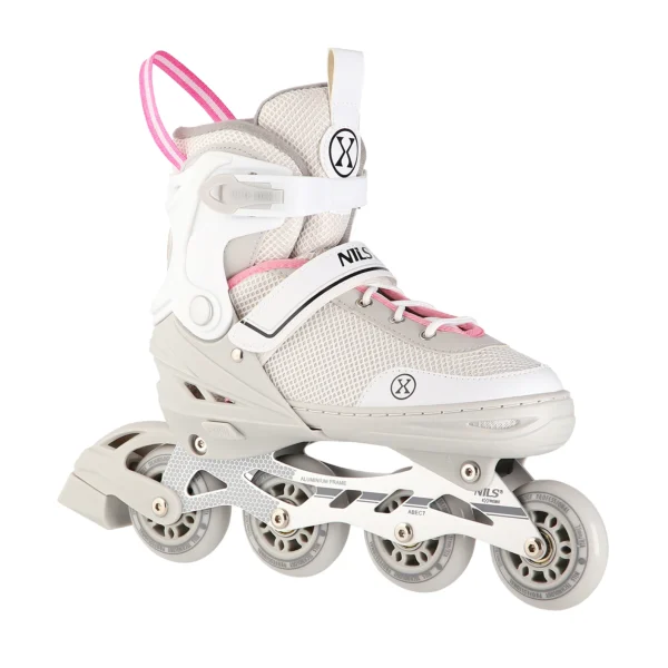 2in1 (rull)uisud NILS EXTREME NH18188 In-line Skates/Hockey Ice Skates, valge-roosa, M (34-38)