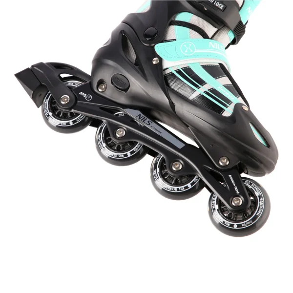 2in1 (rull)uisud NILS EXTREME NH18366A In-line Skates/Hockey Ice Skates, must-roheline