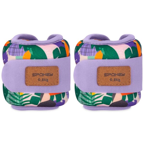 Randme-ja-pahkluuraskused-SPOKEY-Home-Jungle-2x0.5-kg-lilla-kirju-1 Randme- ja pahkluuraskused SPOKEY Home Jungle 2x0.5 kg, lilla-kirju