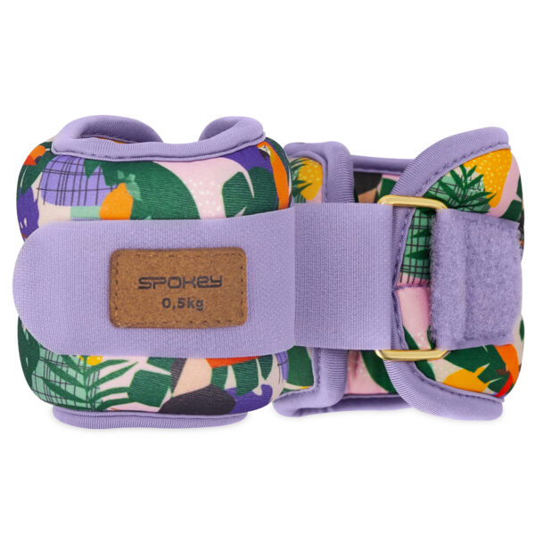 Randme-ja-pahkluuraskused-SPOKEY-Home-Jungle-2x0.5-kg-lilla-kirju-3 Randme- ja pahkluuraskused SPOKEY Home Jungle 2x0.5 kg, lilla-kirju