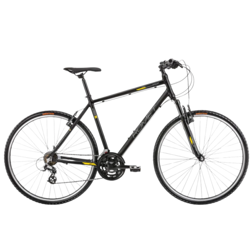 Meeste jalgratas ROMET Orkan M, must-kuldne (XL)