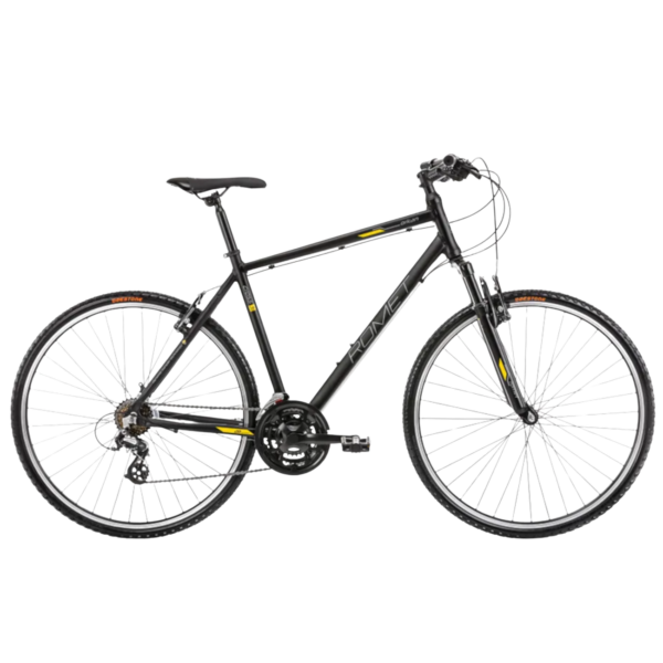 Meeste jalgratas ROMET Orkan M, must-kuldne (XL)