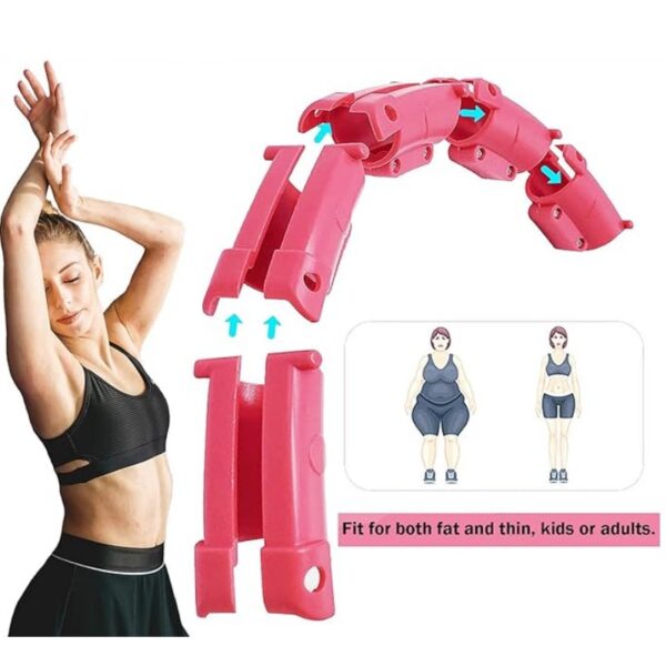 Masseeriv hularõngas raskusega Smart Hula Hoop HHP007, roosa