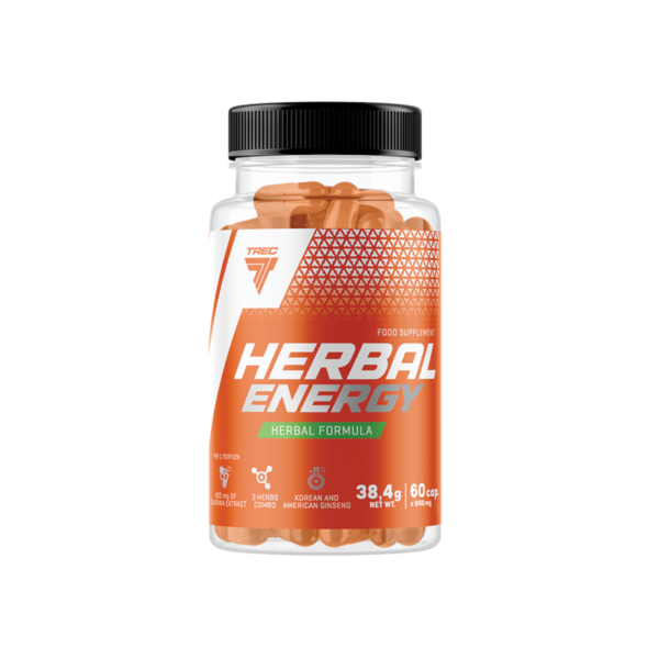 Naturaalsed energiakapslid TREC Herbal Energy, 60 kapslit