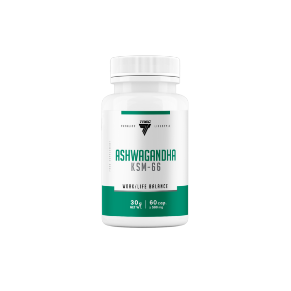 Adaptogeen TREC Ashwagandha KSM-66, 60 kapslit