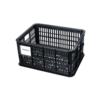 Esikorv/pakiraamikorv, kast BASIL Crate S, 17,5 liitrit, must