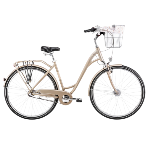 Jalgratas ROMET Art Deco Classic, esikorviga, beež (L)