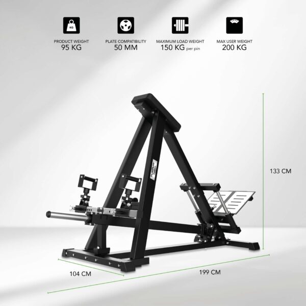 Jõujaam TUNTURI Platinum - Adjustable T-bar Row - Plate Loaded - V-Series