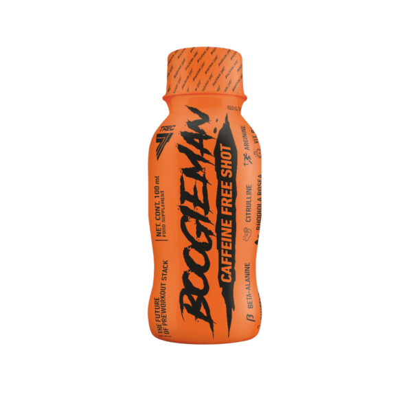 Kofeiinivaba shot TREC Boogieman Shot Caffeine Free 100ml, Ice Tea Peach