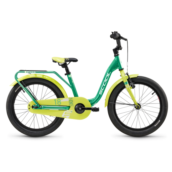 Laste jalgratas S´COOL niXe, 18" Green/Lime