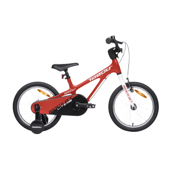 Ülikerge laste jalgratas TABOU Rocket Lite MG, 14" punane/valge