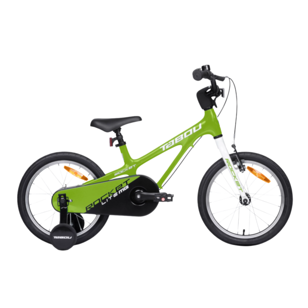 Ülikerge laste jalgratas TABOU Rocket Lite MG, 16" roheline/valge