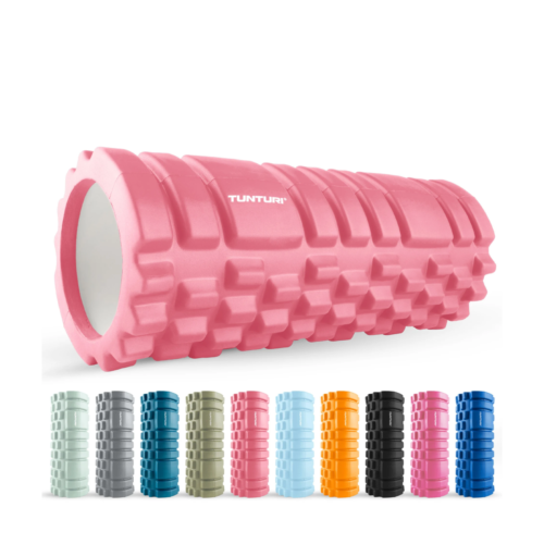 massaazirull_Tunturi_YogaGridFoamRoller-RoseGold Massažirull TUNTURI Yoga Grid Foam Roller, 33cm, Rose Gold