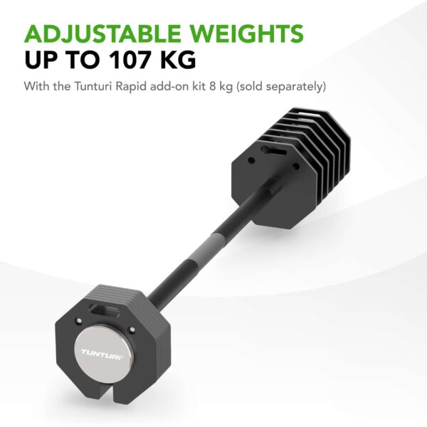 tostekang_Tunturi_RapidAdjustableBarbell11kg-5 Tõstekang TUNTURI Rapid Adjustable Barbell 11kg