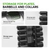 Tõstekangide ja raskusketaste hoidik TUNTURI PRO Aerobic Pump Set Rack (30 sets)